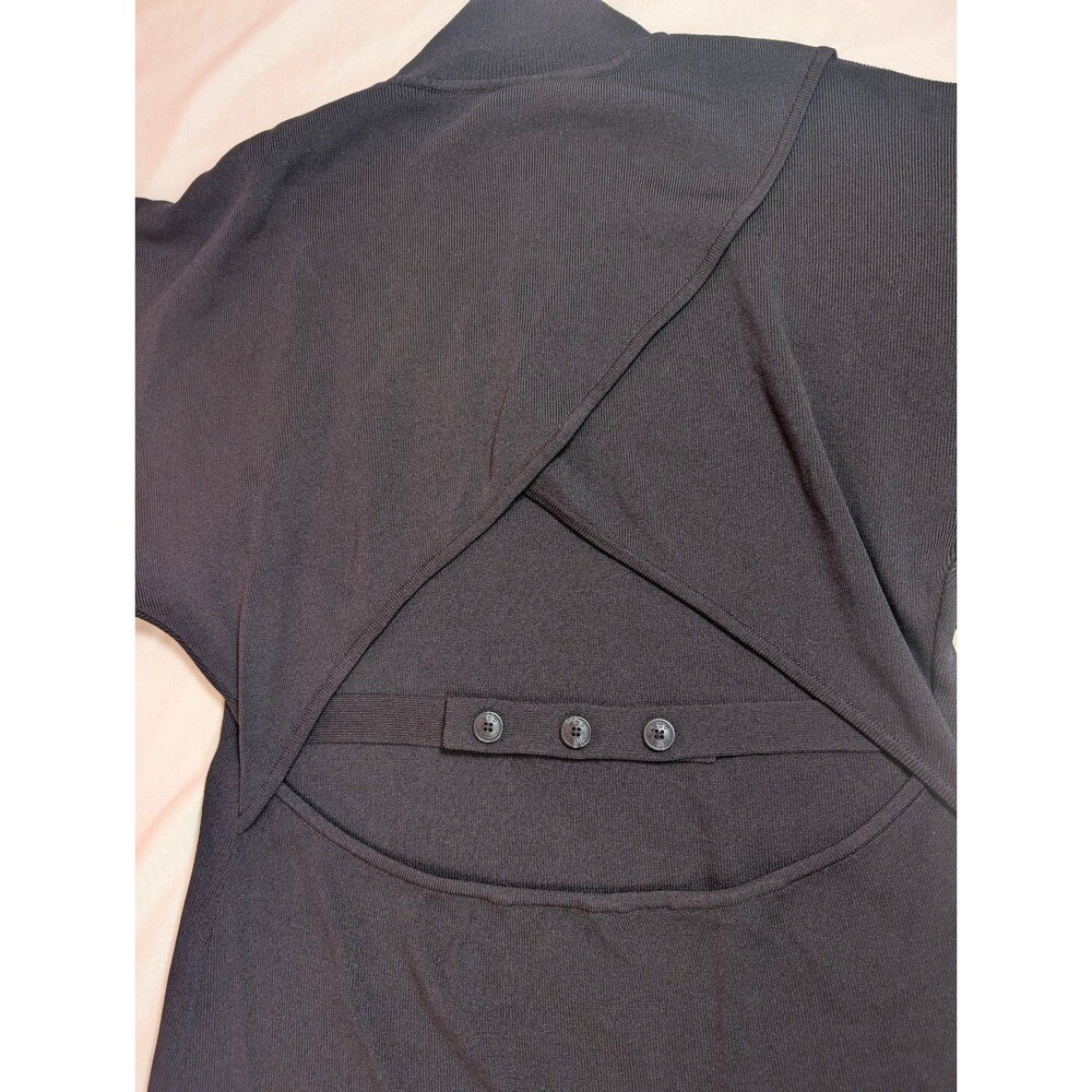 Women's KBB by Kahlana Short Sleeve The Laceback Mini Dress Black Large - Picture 5 of 8
